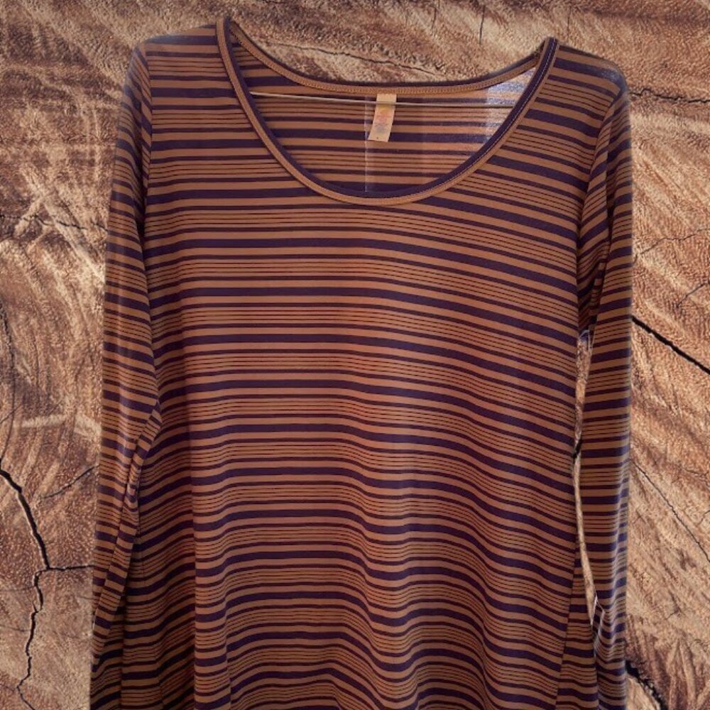 LulaRoe Women's Striped Hi-Low Tunic